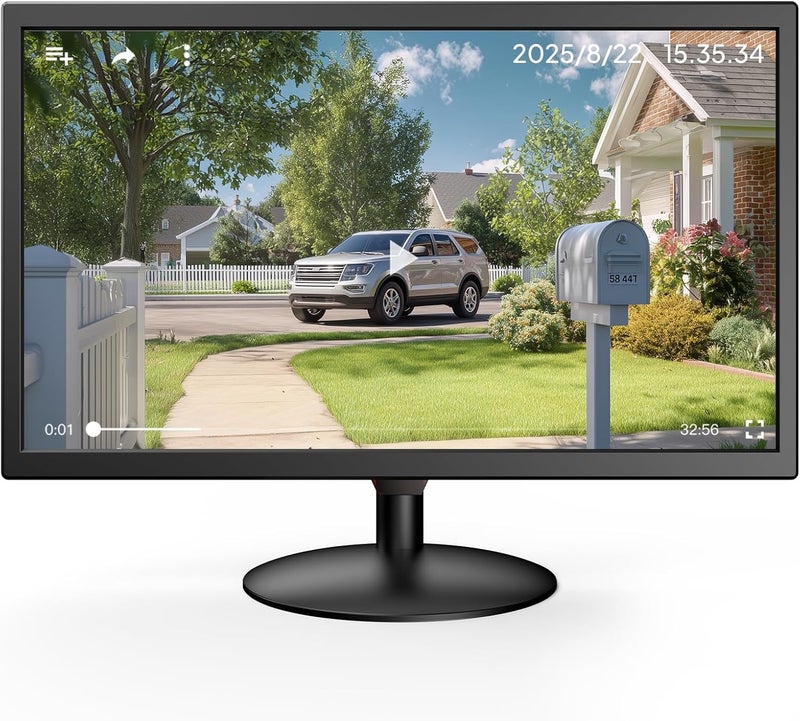 EYOYO شاشة مراقبة كاميرا الأمان 22 بوصة، 1080P FHD 75Hz LED شاشة كمبيوتر مع مدخلات HDMI VGA AV BNC USB، مكبرات صوت مدمجة، شاشة فيديو لنظام CCTV NVR DVR - Image 1